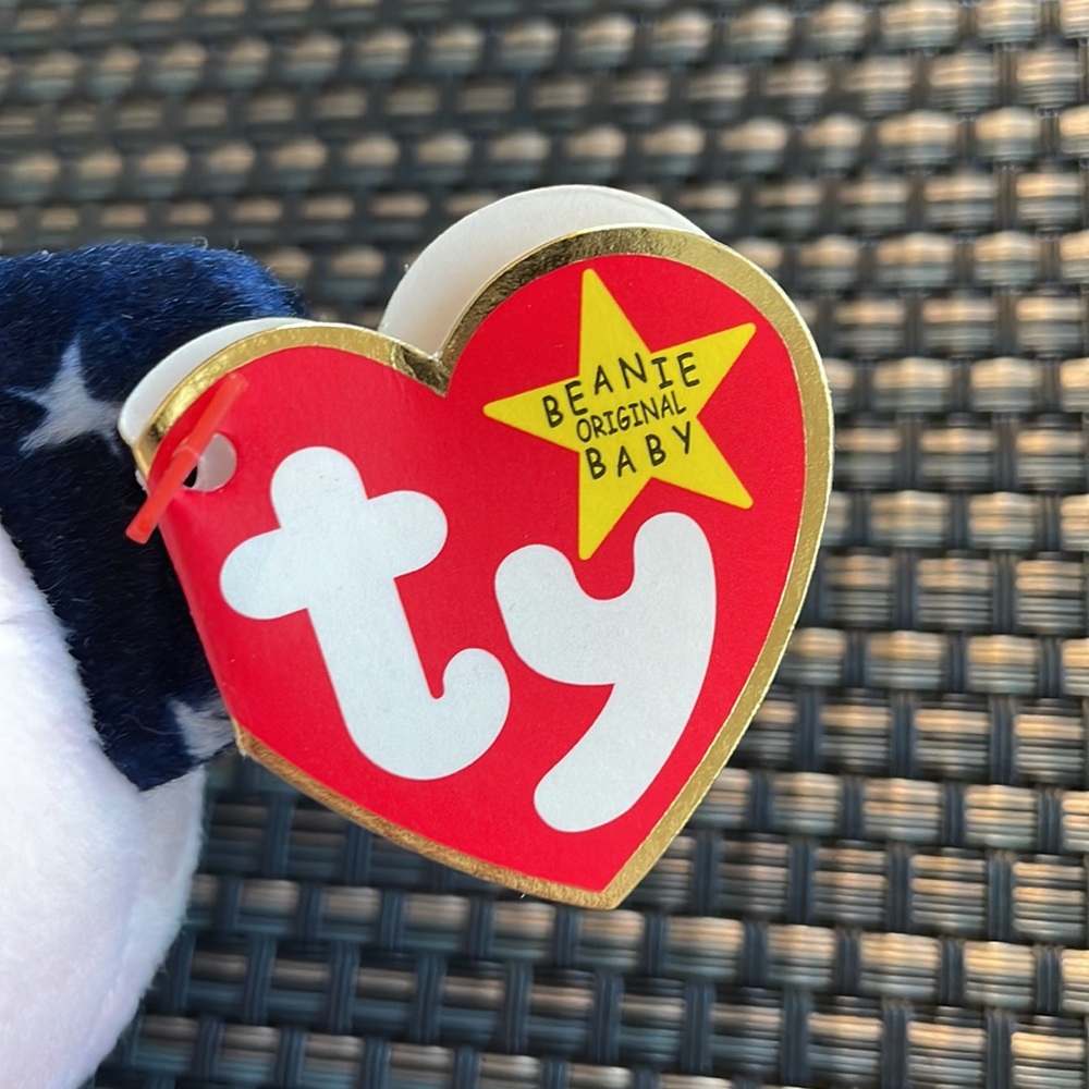 ULTRA RARE Spangle the Bear Beanie Baby - Picture 3 of 6